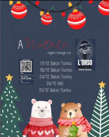 Balon torino per natale con lorsomaggiore vintage e retro